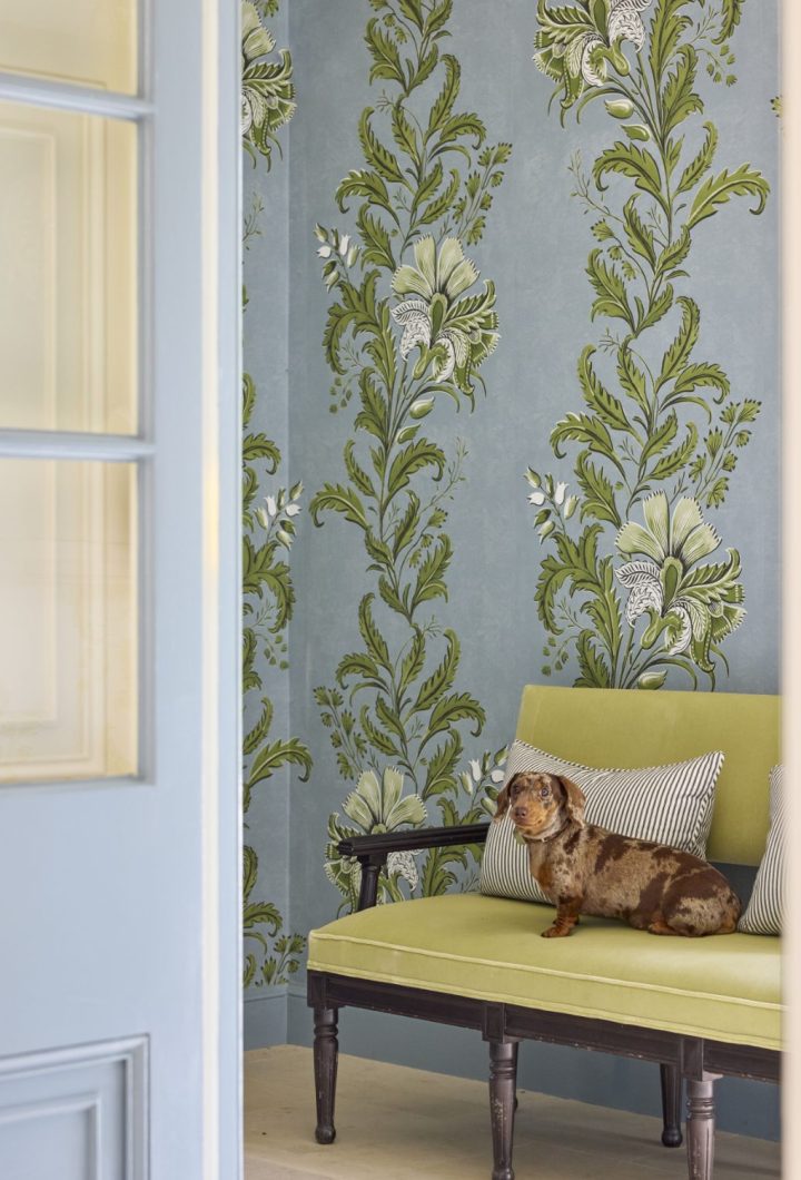 James: Floral trellis wallpaper